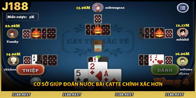 Cơ sở giúp đoán nước bài Catte chính xác hơn