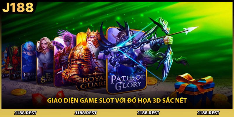 Giao diện game slot với đồ họa 3D sắc nét