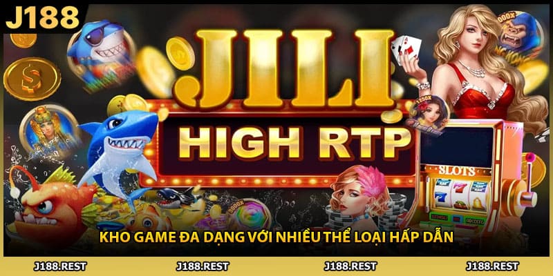 Kho game đa dạng với nhiều thể loại hấp dẫn