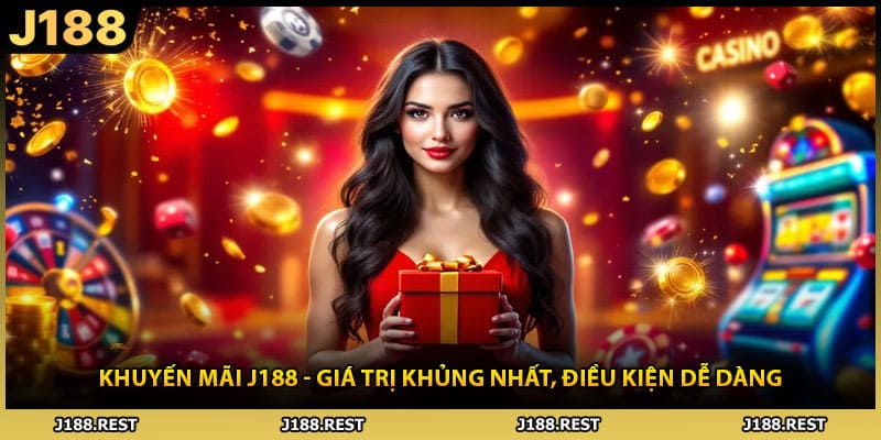 Khuyến Mãi J188 - Giá Trị Khủng Nhất, Điều Kiện Dễ Dàng