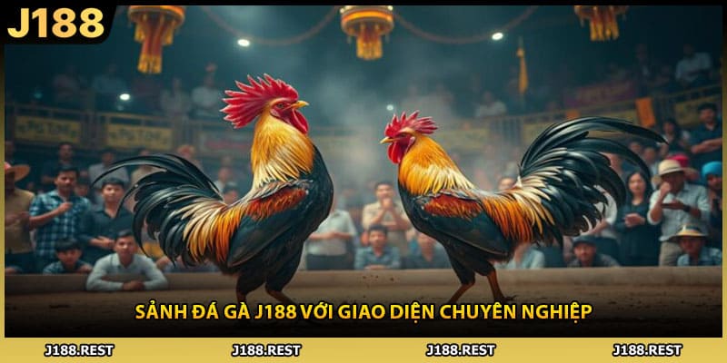 Sảnh đá gà J188 với giao diện chuyên nghiệp
